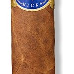 Single Four Kicks Capa Especial cigar with dark brown wrapper and blue-gold band
