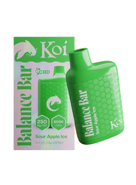 Koi Balance Bar CBD Vape - Sour apple Ice