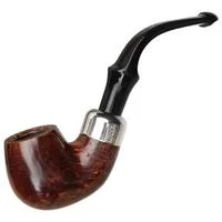 Peterson System Standard Heritage (317) P-Lip pipe featuring a classic design with a dark brown finish and sleek silver band.