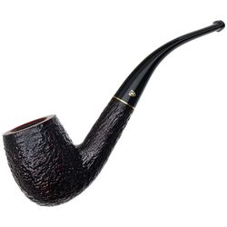 Savinelli Roma (606 KS) pipe with a rusticated dark brown bowl, smooth rim, and signature acrylic stem with 6mm filter option.