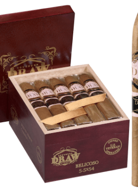 Southern Draw Desert Rose single cigar in front of an open box