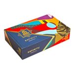 Closed box of Trinidad Espiritu cigars featuring vibrant, retro-inspired artwork.