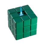 HERITAGE CUBE DESK LIGHTER By Colibri - Green