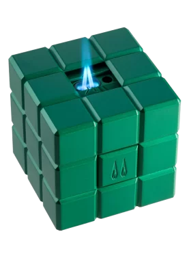 HERITAGE CUBE DESK LIGHTER By Colibri - Green