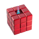 HERITAGE CUBE DESK LIGHTER By Colibri - Red