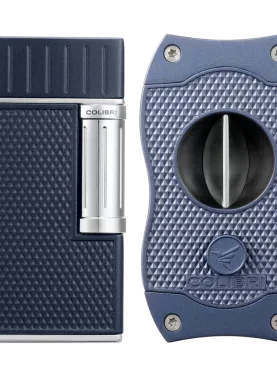 Colibri Julius Cigar Cutter featuring sleek stainless steel finish with dual blades for a precise straight cut.