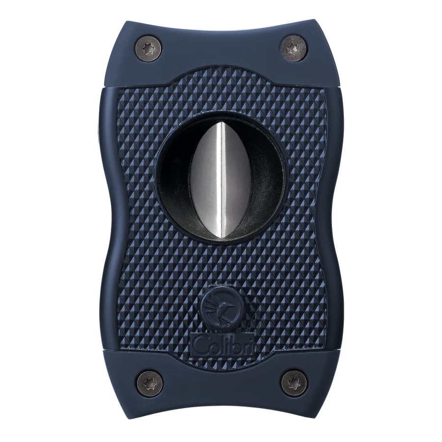 Colibri SV-Cut Cigar Cutter with dual stainless steel blades and ergonomic design for precision cuts.