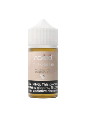 Naked 100 E-liquid - Cuban blend, 3mg