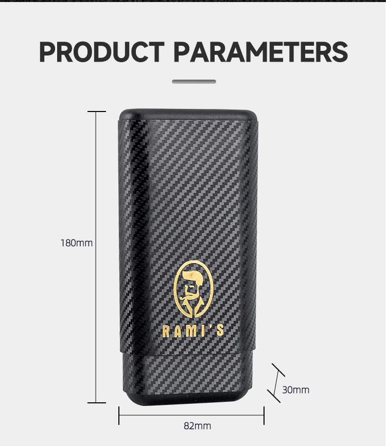 Rami’s triple cigar leather travel case - Image 6