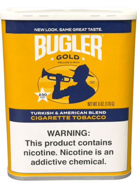 Bugler gold cigarette tobacco can