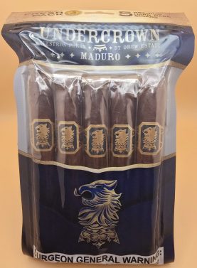 Undercrown Maduro 5-cigar humidity fresh pack with sealed packaging