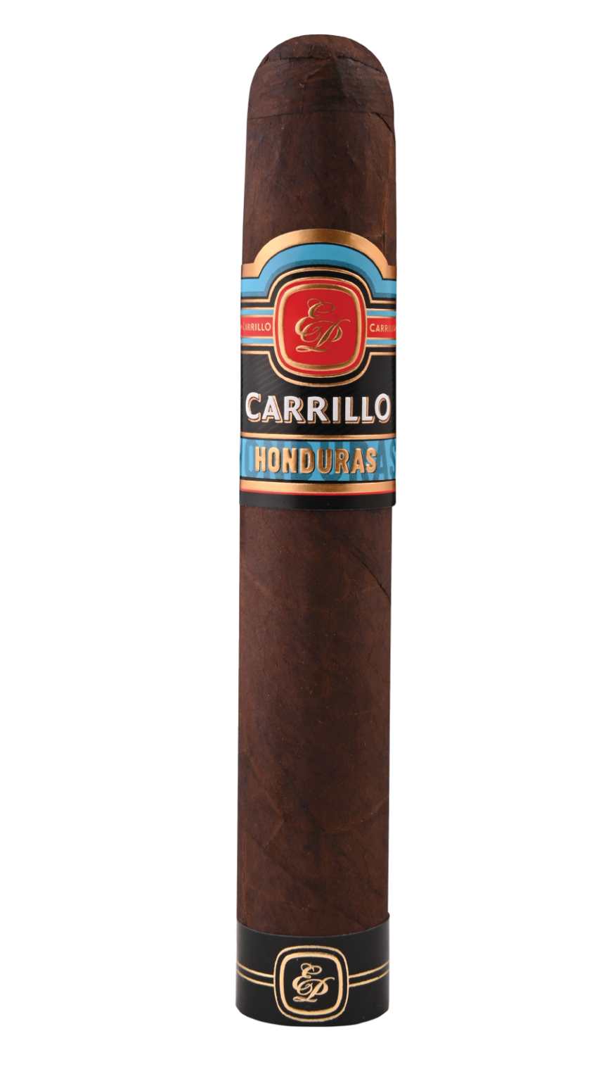 E.P. Carrillo Honduras Gordo cigar with smooth, medium-brown wrapper