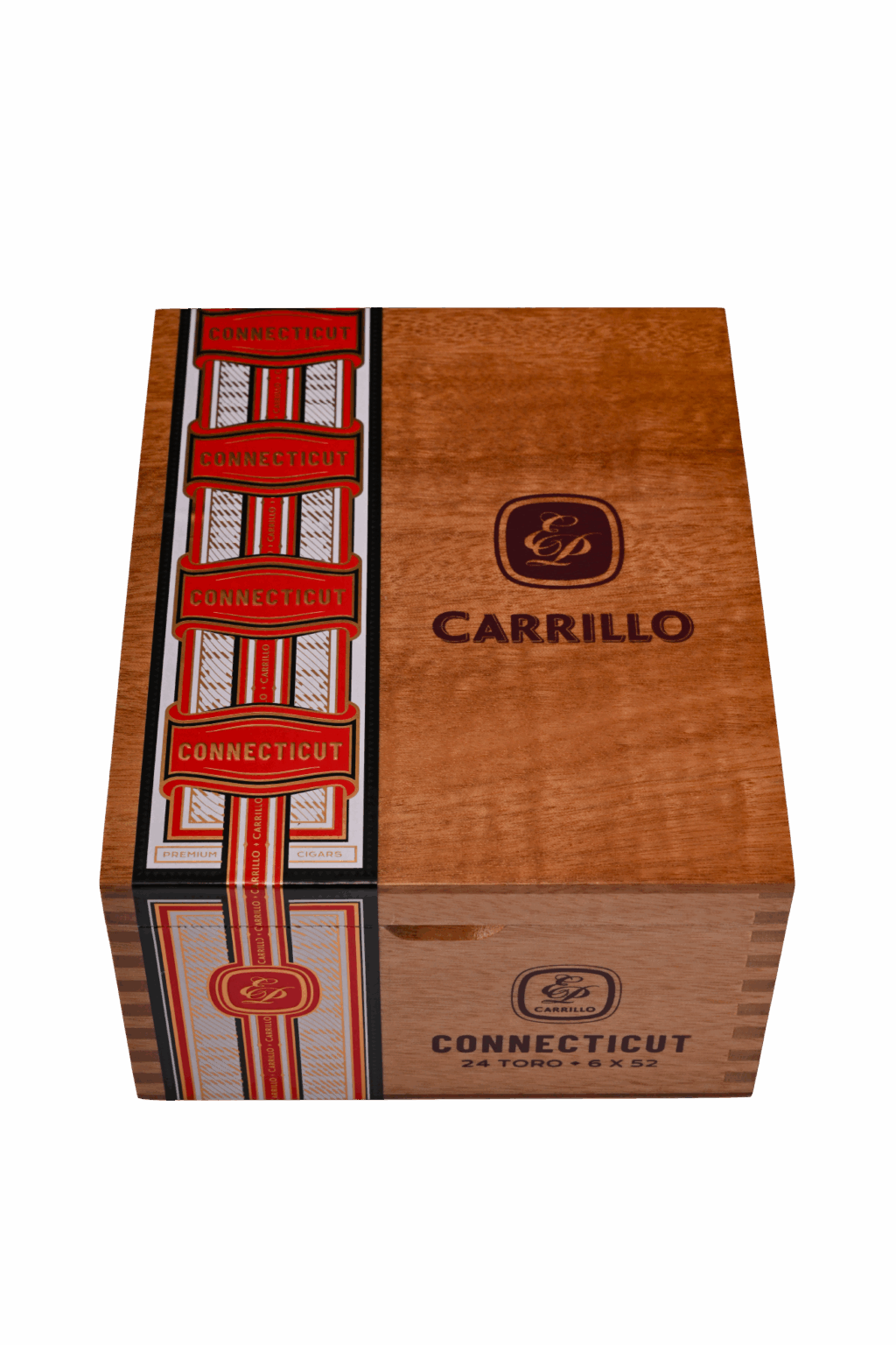 E.P. Carrillo Connecticut cigar box sealed and closed