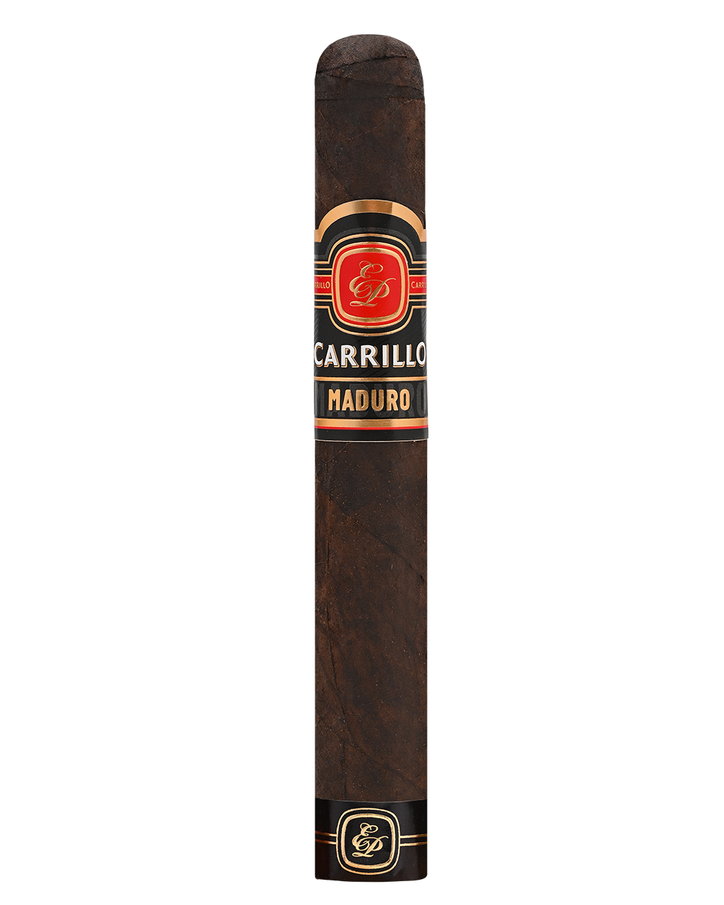 E.P. Carrillo Maduro Toro cigar with dark Maduro wrapper